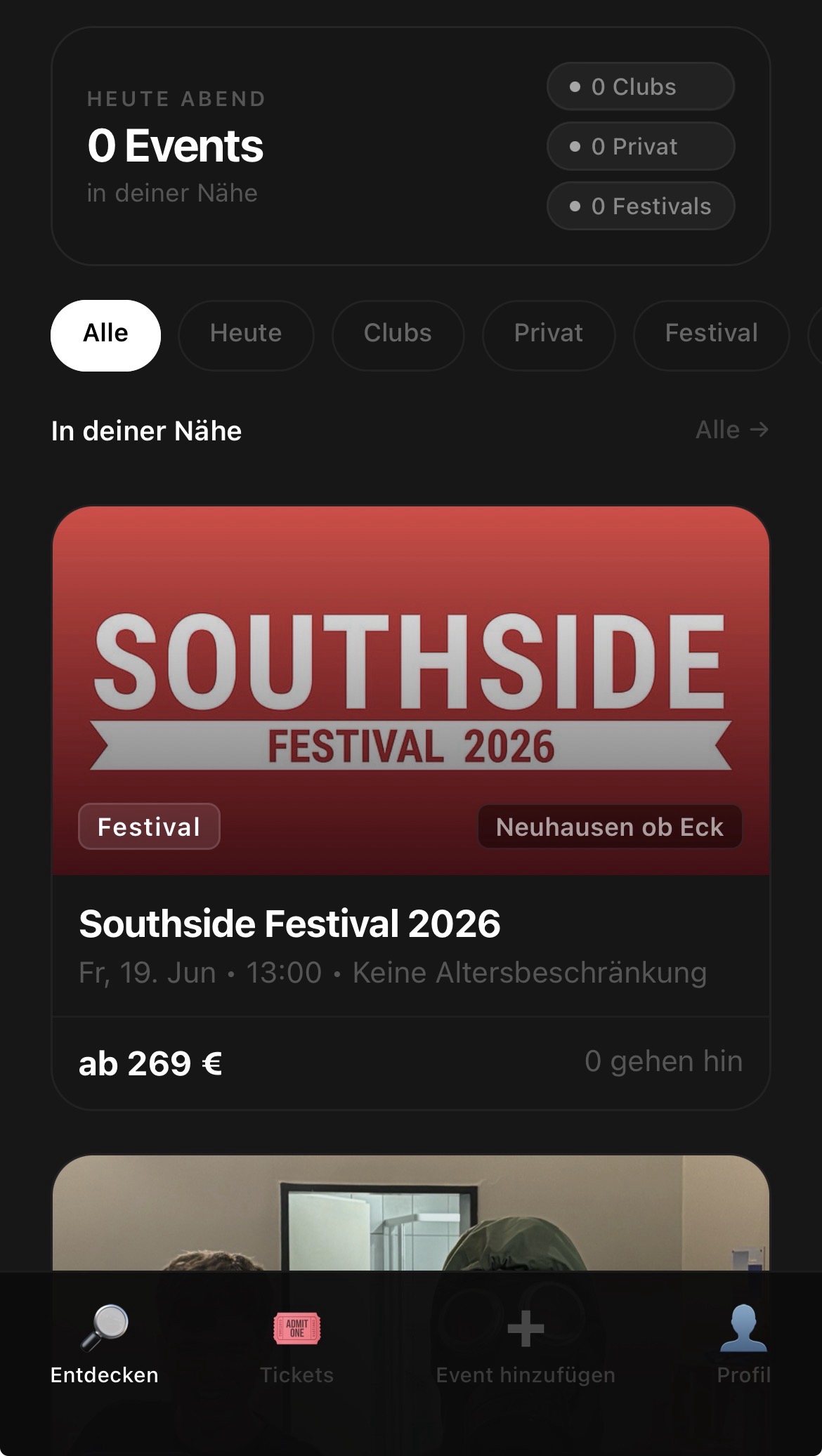 nearby App Screenshot